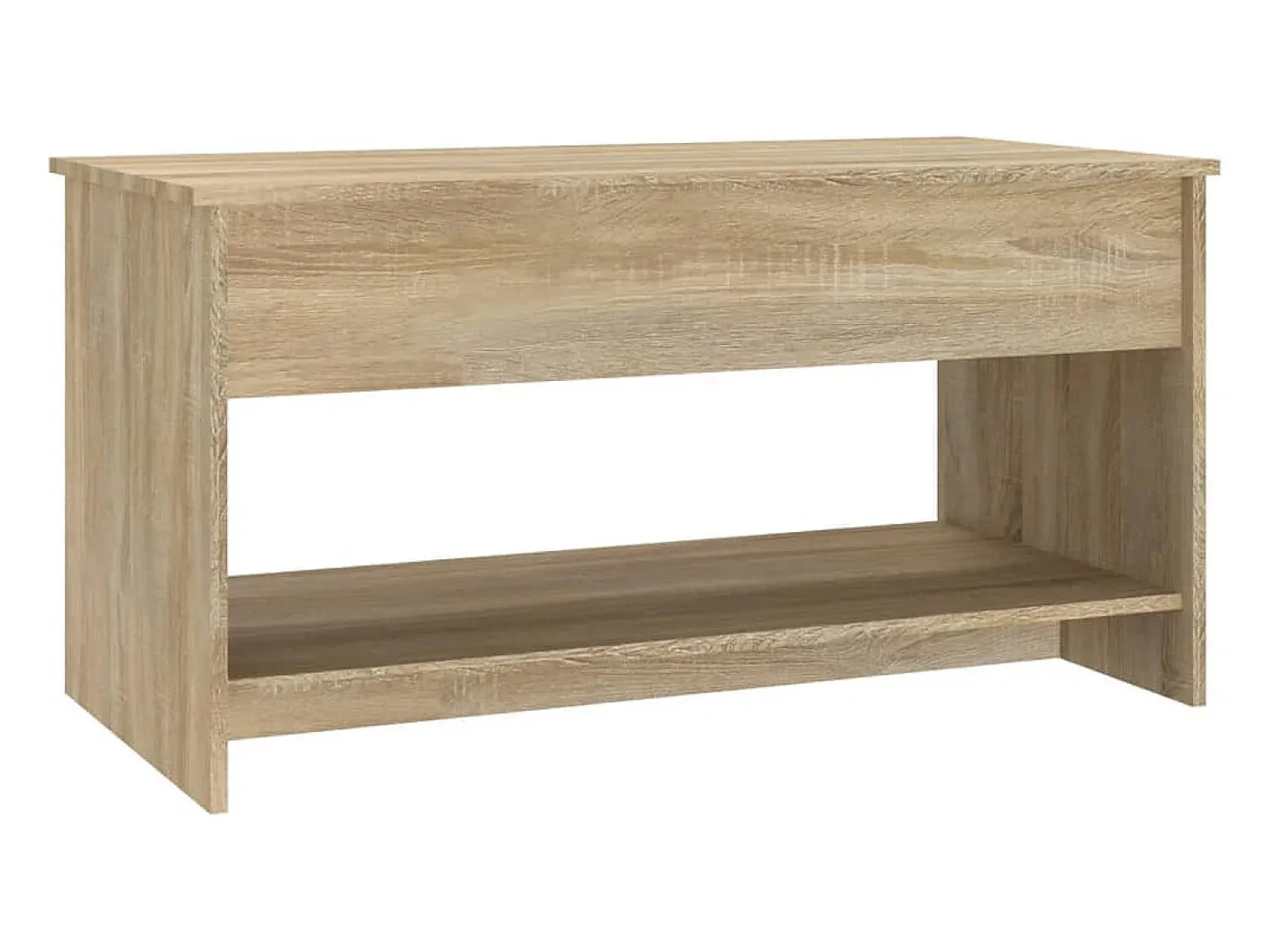 Mesa de centro | Mesa de apoio 102x50x52.5cm madeira processada carvalho sonoma^ Mesa De Centro