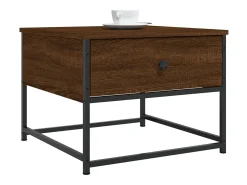 Mesa De Centro| Mesa de centro | Mesa de apoio 51x51x40 cm derivados de madeira carvalho Castanho