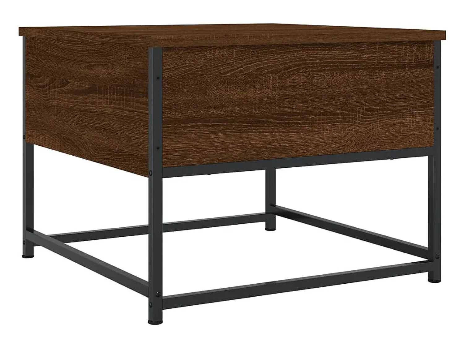 Mesa De Centro| Mesa de centro | Mesa de apoio 51x51x40 cm derivados de madeira carvalho Castanho