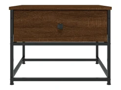 Mesa De Centro| Mesa de centro | Mesa de apoio 51x51x40 cm derivados de madeira carvalho Castanho