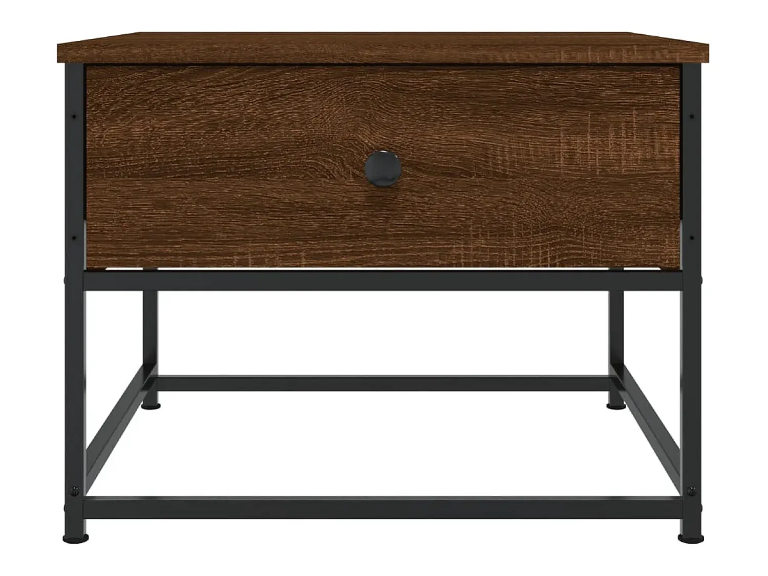 Mesa De Centro| Mesa de centro | Mesa de apoio 51x51x40 cm derivados de madeira carvalho Castanho