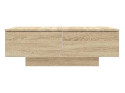 Mesa De Centro| Mesa de centro | Mesa de apoio 90x60x31 cm derivados de madeira carvalho sonoma Castanho