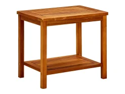 Mesa De Centro* Mesa de centro | Mesa de apoio | Mesa de café 50x35x45 cm madeira de acácia maciça Castanho