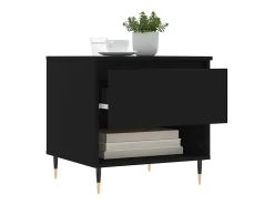 Mesa De Centro* Mesa de centro | Mesa de apoio | Mesa de café 50x46x50 derivados de madeira Preto