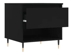 Mesa De Centro* Mesa de centro | Mesa de apoio | Mesa de café 50x46x50 derivados de madeira Preto