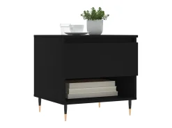 Mesa De Centro* Mesa de centro | Mesa de apoio | Mesa de café 50x46x50 derivados de madeira Preto