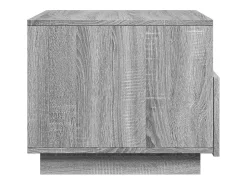 Mesa De Centro| Mesa de centro | Mesa de apoio com luzes LED 50x49x40 cm sonoma Cinzento