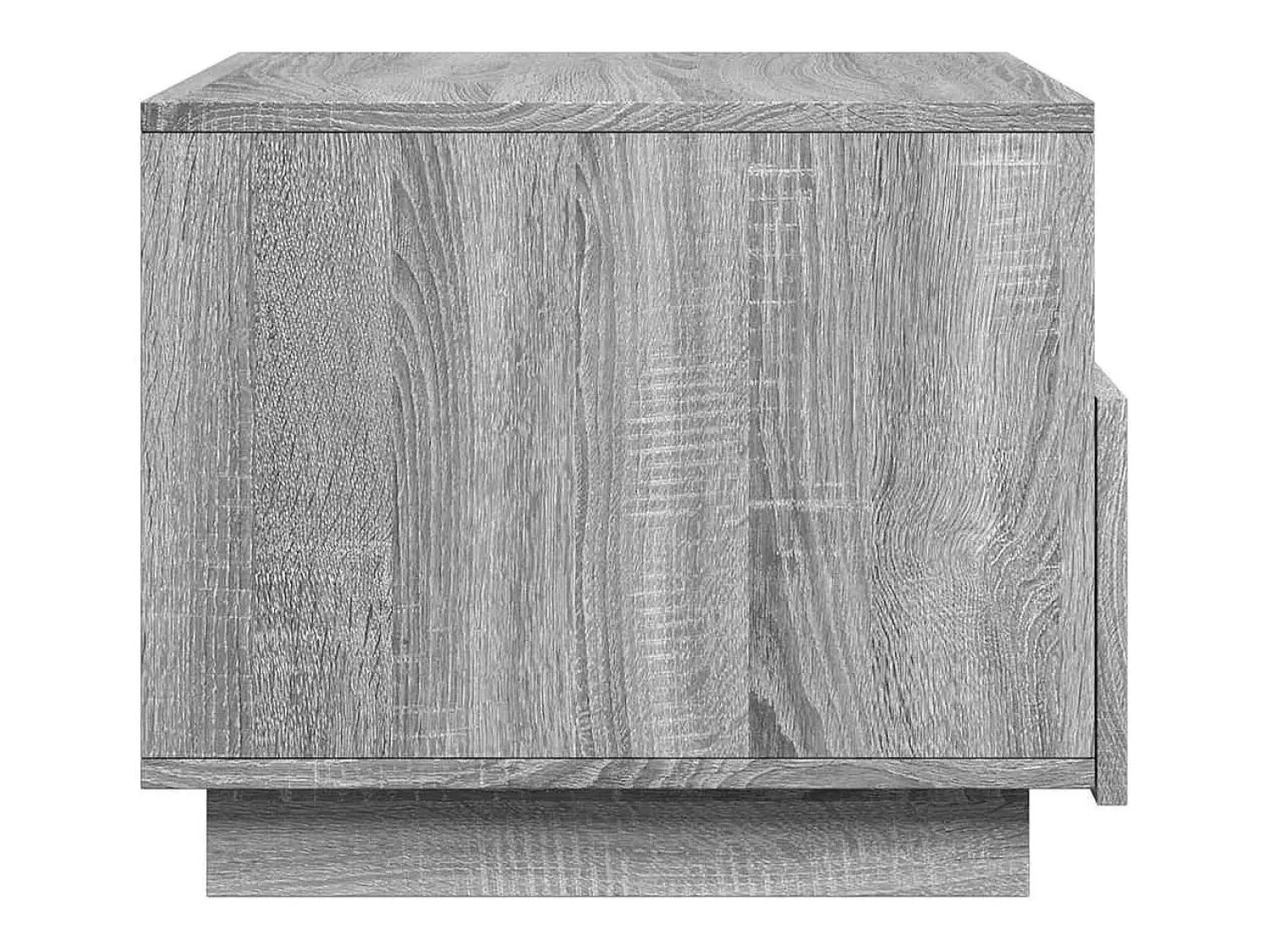 Mesa De Centro| Mesa de centro | Mesa de apoio com luzes LED 50x49x40 cm sonoma Cinzento