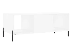 Best Mesa de centro | Mesa de apoio 102x50x40 cm madeira processada Branco