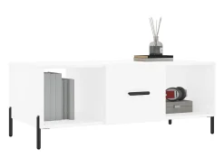 Best Mesa de centro | Mesa de apoio 102x50x40 cm madeira processada Branco