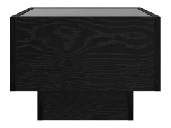 Mesa De Centro| Mesa de centro | Mesa de apoio Carvalho 40x40x30 cm Preto