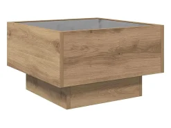 Mesa de centro | Mesa de apoio carvalho artisiano 50x50x30 cm^ Mesa De Centro