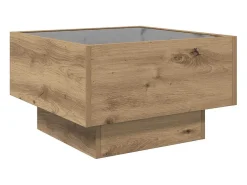 Mesa de centro | Mesa de apoio carvalho artisiano 50x50x30 cm^ Mesa De Centro