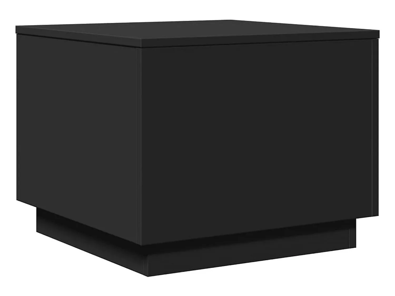 Mesa de centro | Mesa de apoio com luzes LED 50x50x40 cm^ Mesa De Centro