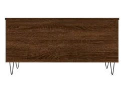 New Mesa de centro | Mesa de apoio 90x44.5x45 cm derivados madeira carvalho Castanho