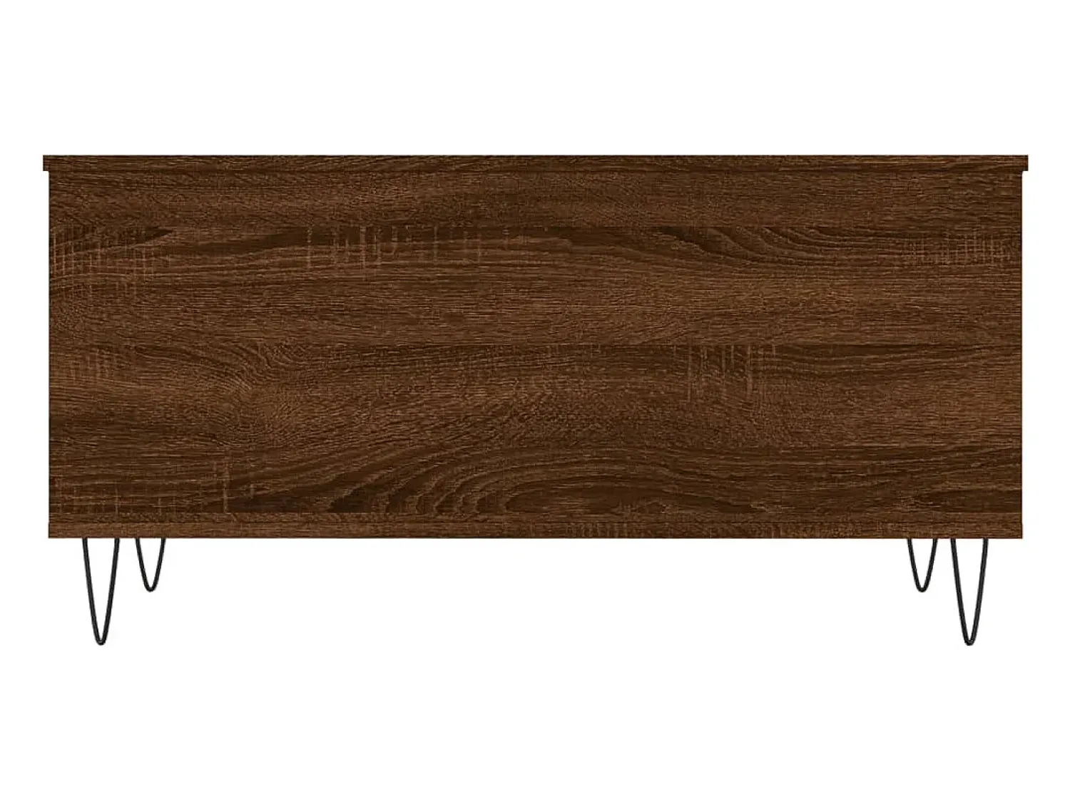 New Mesa de centro | Mesa de apoio 90x44.5x45 cm derivados madeira carvalho Castanho