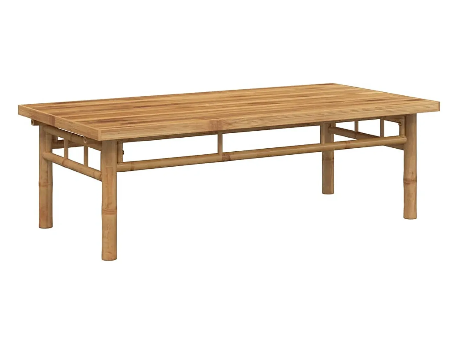 Mesa De Centro| Mesa de centro | Mesa de apoio | Mesa de café 110x55x35 cm bambu Castanho