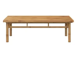 Mesa De Centro| Mesa de centro | Mesa de apoio | Mesa de café 110x55x35 cm bambu Castanho