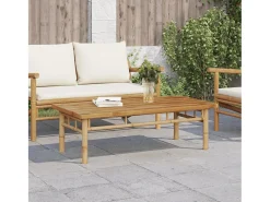 Mesa De Centro| Mesa de centro | Mesa de apoio | Mesa de café 110x55x35 cm bambu Castanho