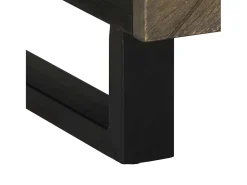 Mesa De Centro* Mesa de centro | Mesa de apoio 100x54x40 cm madeira de mangueira maciça Preto