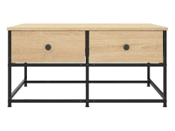 Mesa de centro | Mesa de apoio 80x80x40 cm derivados de madeira carvalho sonoma^ Mesa De Centro