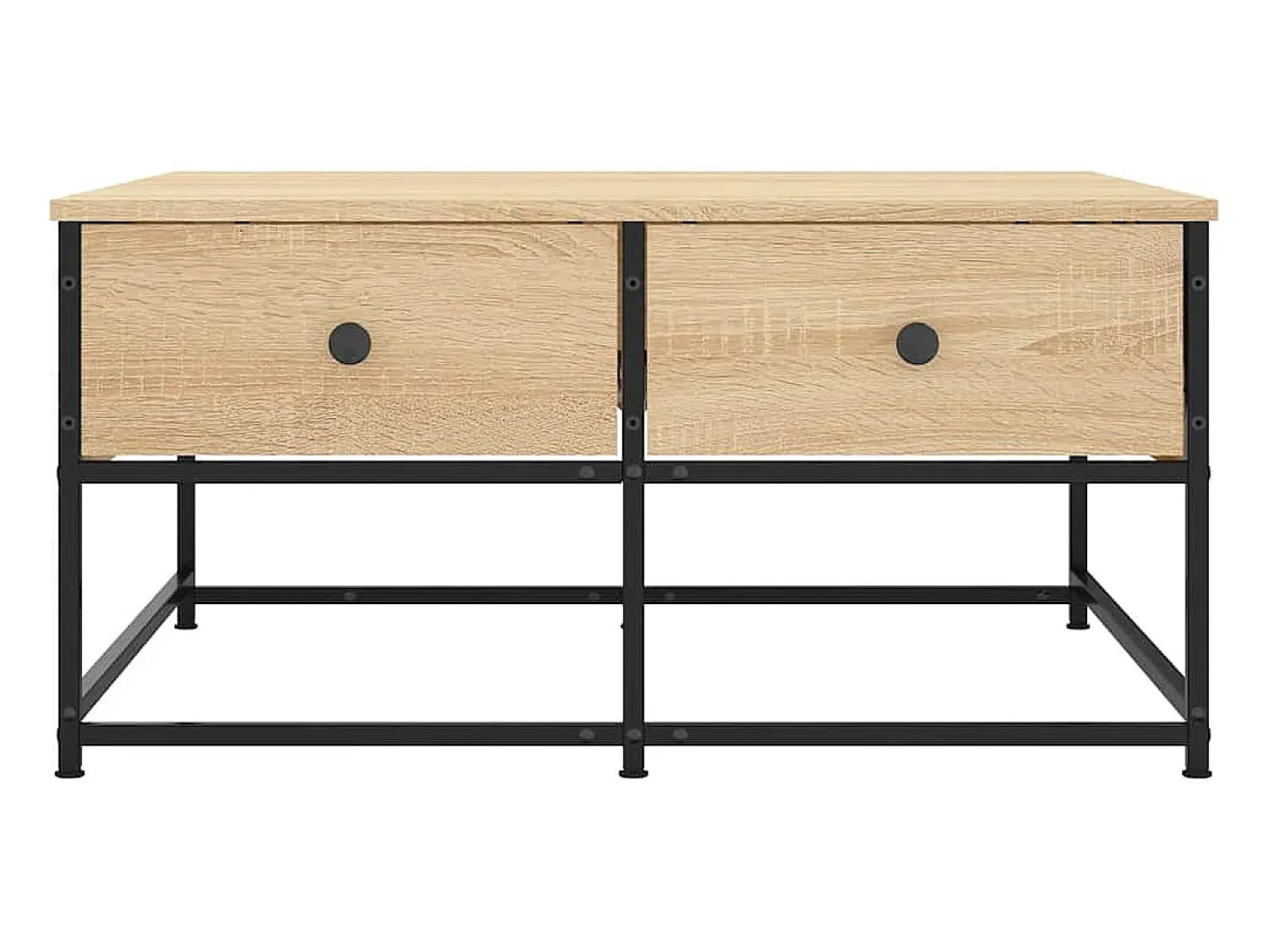 Mesa de centro | Mesa de apoio 80x80x40 cm derivados de madeira carvalho sonoma^ Mesa De Centro