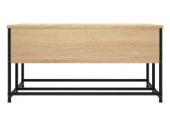 Mesa de centro | Mesa de apoio 80x80x40 cm derivados de madeira carvalho sonoma^ Mesa De Centro