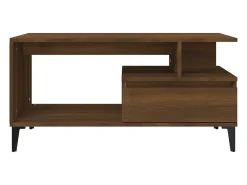 Outlet Mesa de centro | Mesa de apoio 90x49x45 cm derivados de madeira carvalho Castanho