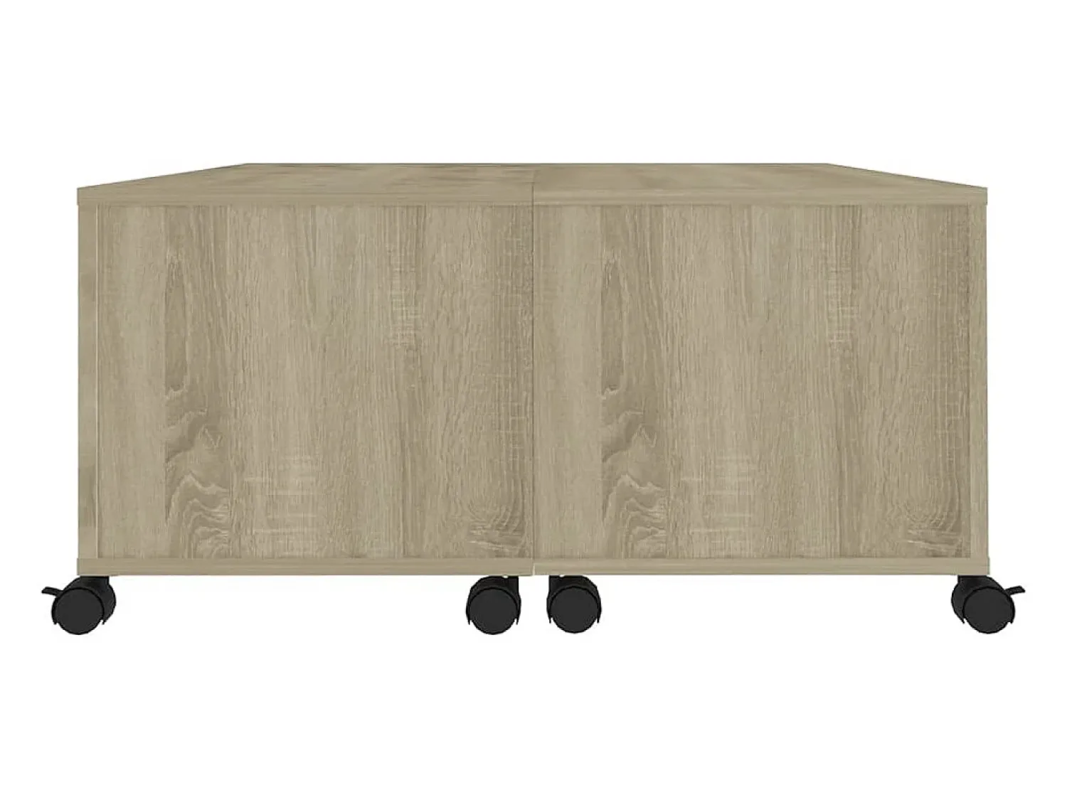 Clearance Mesa de centro | Mesa de apoio 75x75x38 cm contraplacado carvalho sonoma Castanho