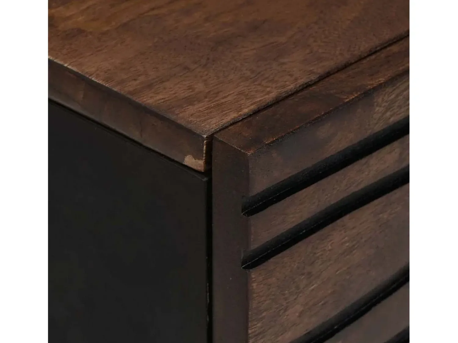 Hot Mesa de centro | Mesa de apoio | Mesa de café Marrom e Preto 100x54x40 cm Castanho