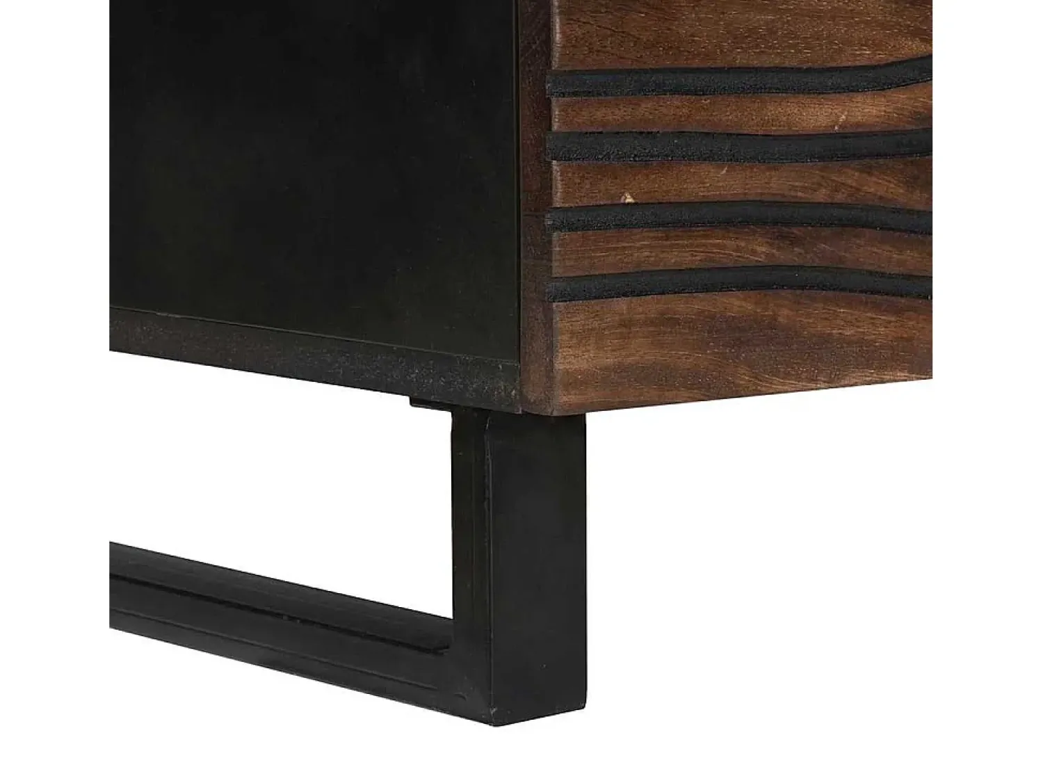 Hot Mesa de centro | Mesa de apoio | Mesa de café Marrom e Preto 100x54x40 cm Castanho