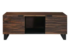 Hot Mesa de centro | Mesa de apoio | Mesa de café Marrom e Preto 100x54x40 cm Castanho