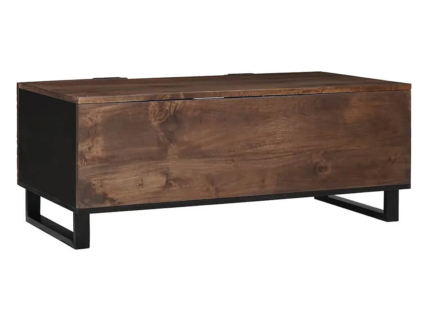 Hot Mesa de centro | Mesa de apoio | Mesa de café Marrom e Preto 100x54x40 cm Castanho