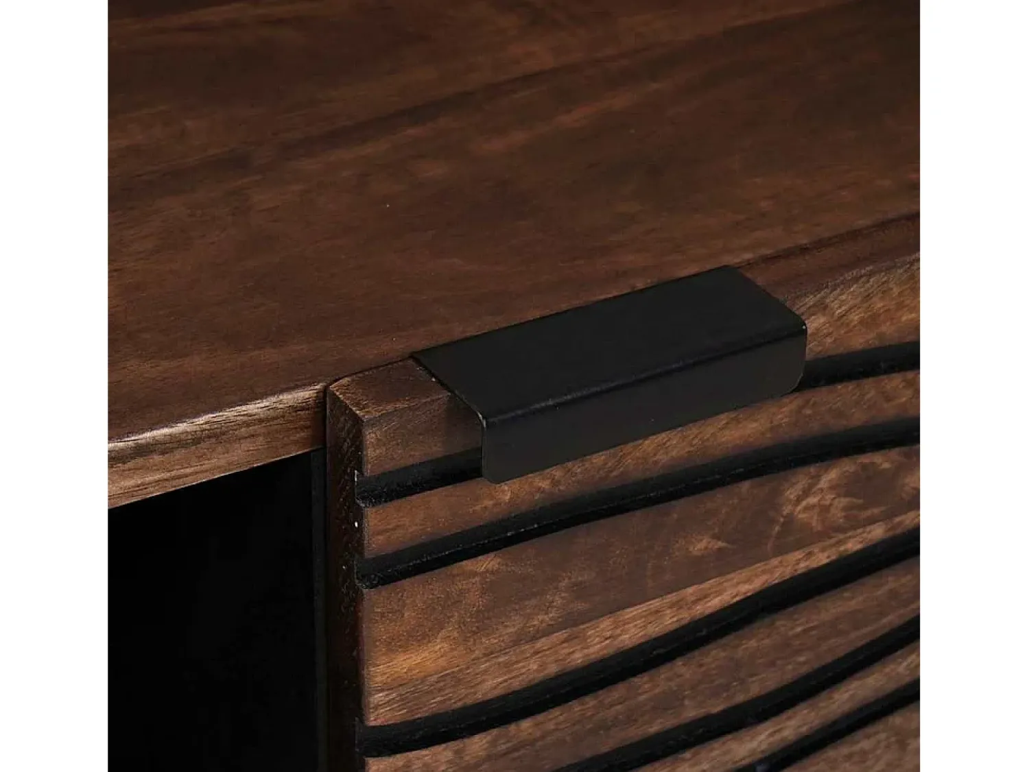 Hot Mesa de centro | Mesa de apoio | Mesa de café Marrom e Preto 100x54x40 cm Castanho