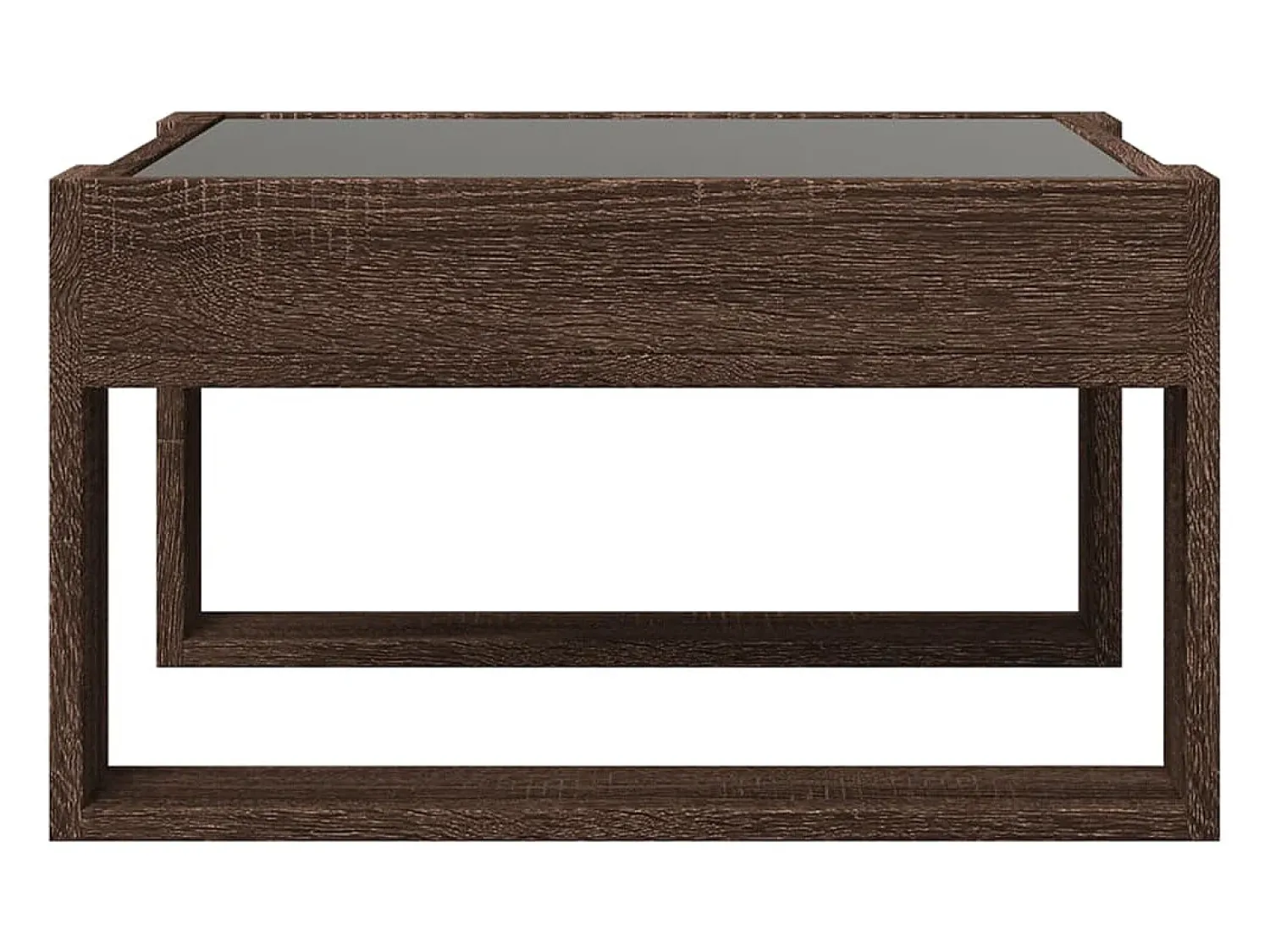 Mesa de centro | Mesa de apoio luzes LED Infinity 50x53x30 cm carvalho^ Mesa De Centro
