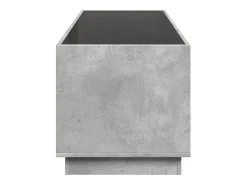 Mesa De Centro* Mesa de centro | Mesa de apoio luzes LED Infinity 90x50x50 cm cimento Cinzento