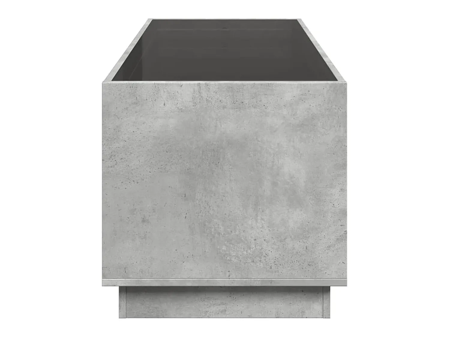 Mesa De Centro* Mesa de centro | Mesa de apoio luzes LED Infinity 90x50x50 cm cimento Cinzento