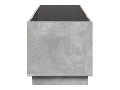 Mesa De Centro* Mesa de centro | Mesa de apoio luzes LED Infinity 90x50x50 cm cimento Cinzento