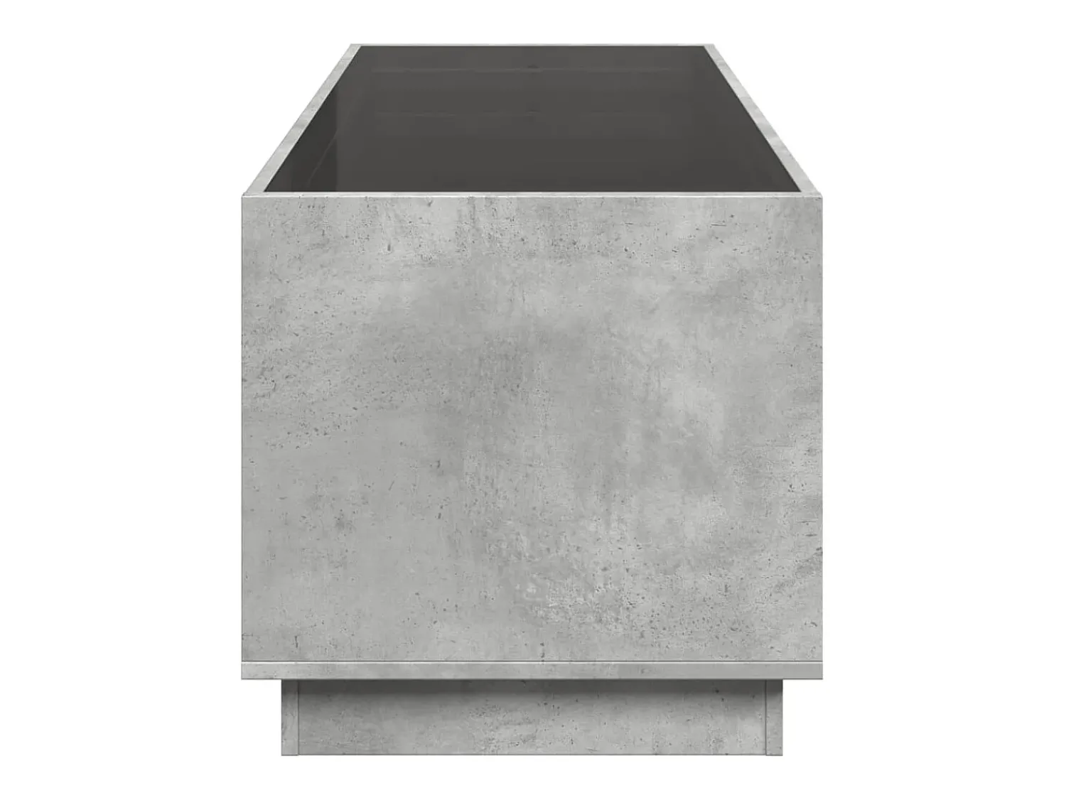 Mesa De Centro* Mesa de centro | Mesa de apoio luzes LED Infinity 90x50x50 cm cimento Cinzento