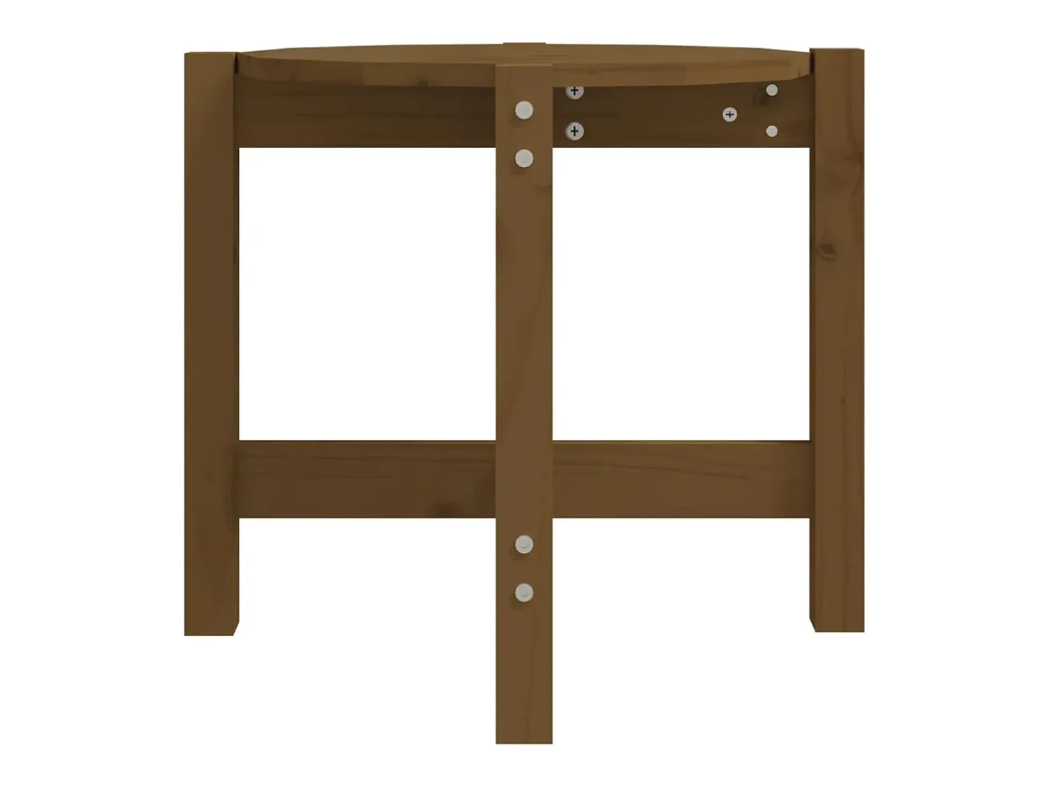 Mesa de centro | Mesa de apoio Ø 52.5x45 cm madeira pinho maciça -mel^ Mesa De Centro