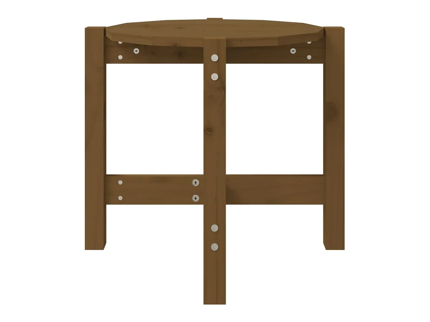 Mesa de centro | Mesa de apoio Ø 52.5x45 cm madeira pinho maciça -mel^ Mesa De Centro