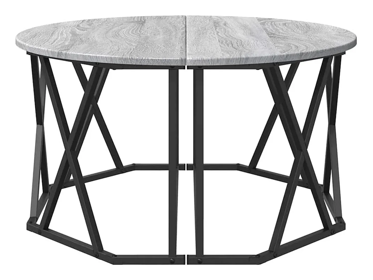 Mesa De Centro| Mesa de centro | Mesa de apoio Sonoma 80x80x42 cm Cinzento