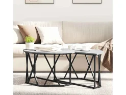 Mesa De Centro| Mesa de centro | Mesa de apoio Sonoma 80x80x42 cm Cinzento
