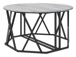 Mesa De Centro| Mesa de centro | Mesa de apoio Sonoma 80x80x42 cm Cinzento
