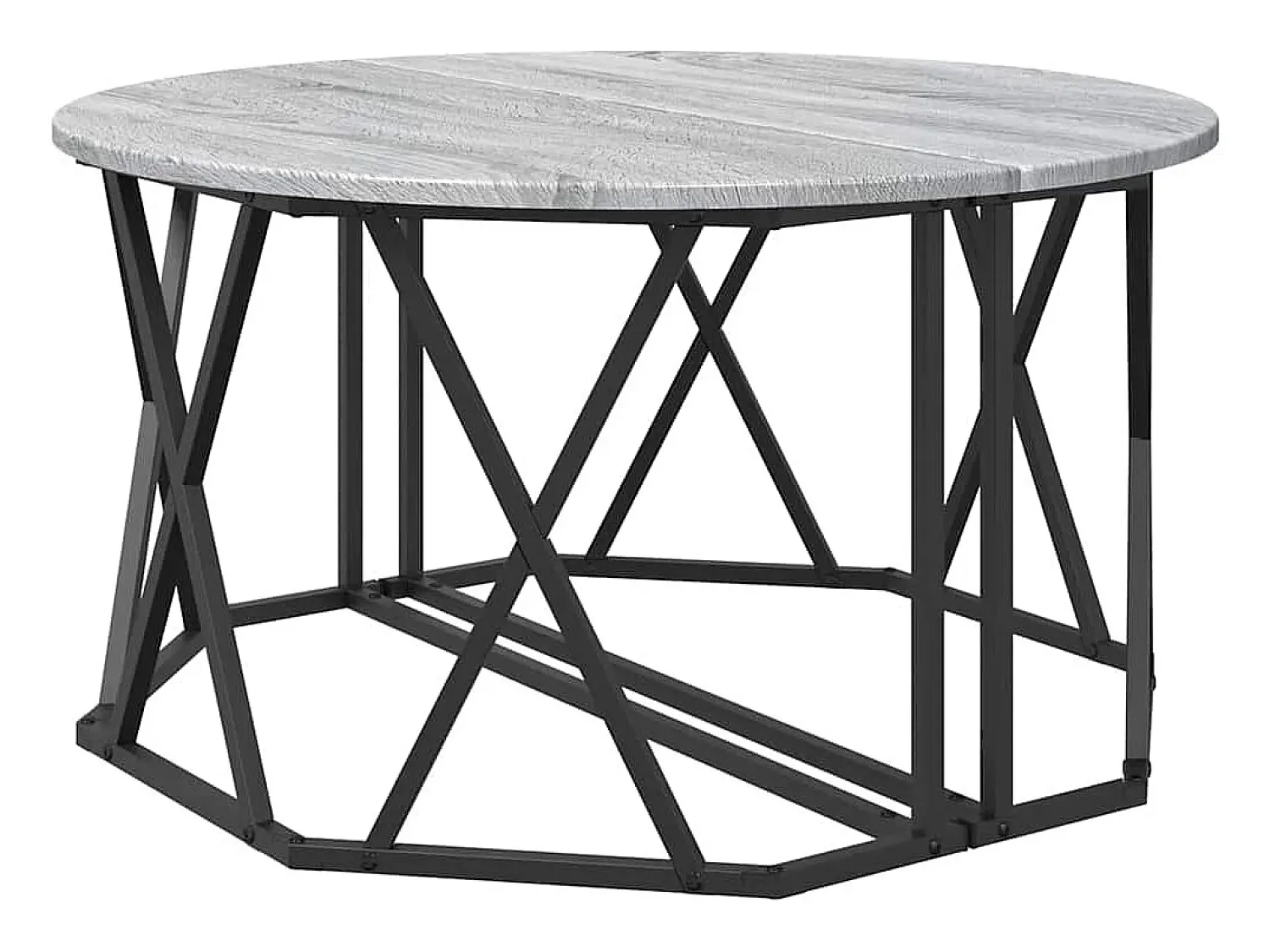 Mesa De Centro| Mesa de centro | Mesa de apoio Sonoma 80x80x42 cm Cinzento