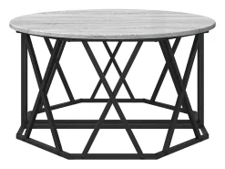 Mesa De Centro| Mesa de centro | Mesa de apoio Sonoma 80x80x42 cm Cinzento