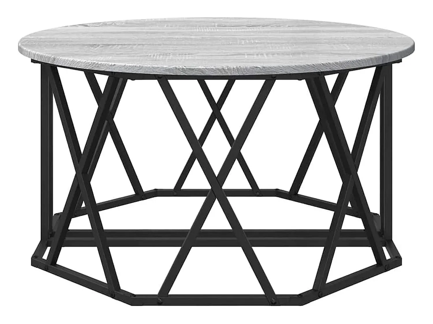 Mesa De Centro| Mesa de centro | Mesa de apoio Sonoma 80x80x42 cm Cinzento
