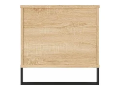 Mesa De Centro* Mesa de centro | Mesa de apoio 90x44.5x45 cm derivados madeira carvalho sonoma Castanho