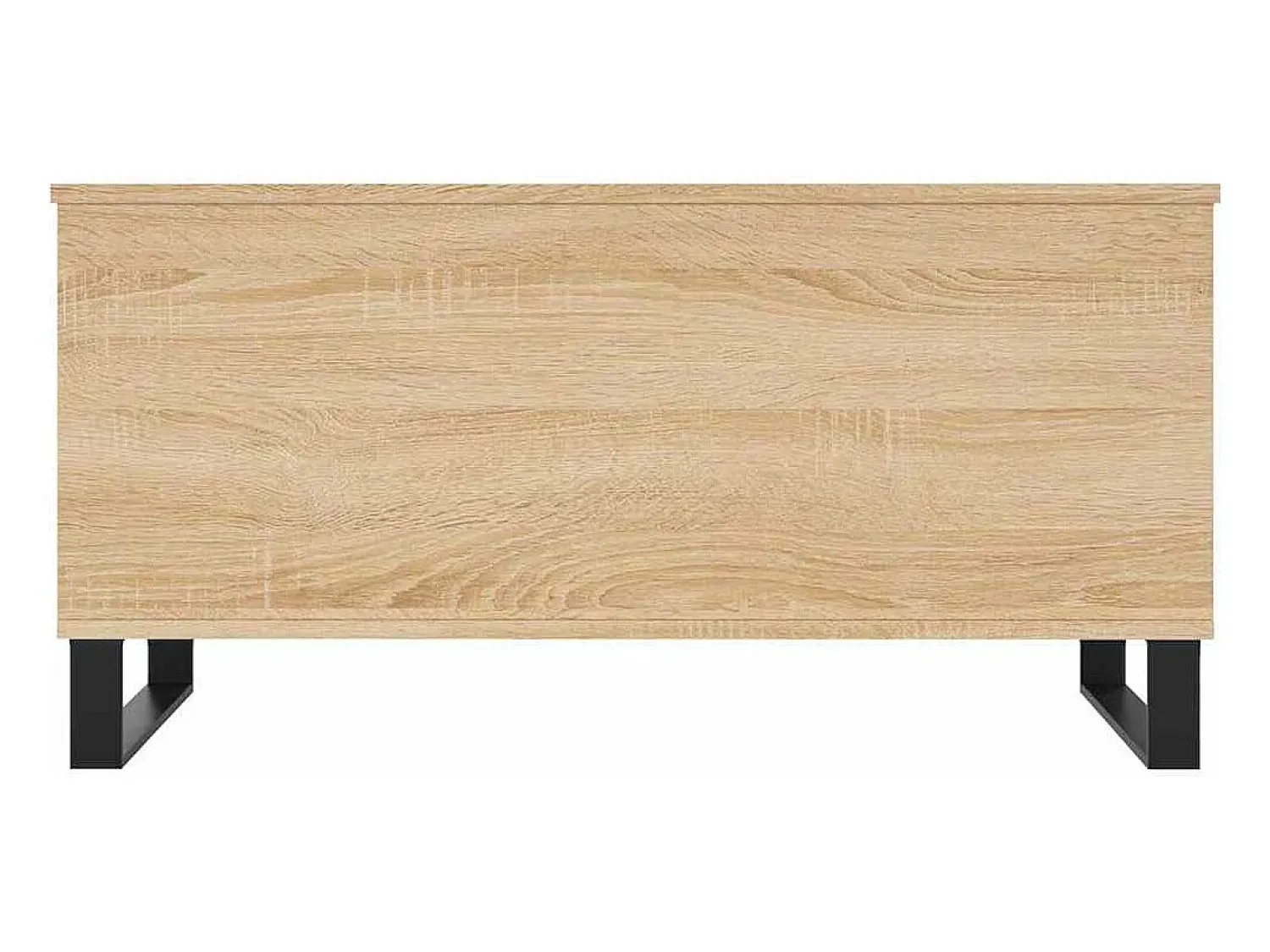 Mesa De Centro* Mesa de centro | Mesa de apoio 90x44.5x45 cm derivados madeira carvalho sonoma Castanho