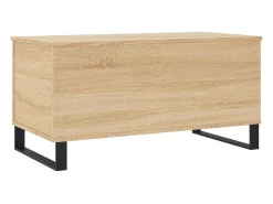 Mesa De Centro* Mesa de centro | Mesa de apoio 90x44.5x45 cm derivados madeira carvalho sonoma Castanho